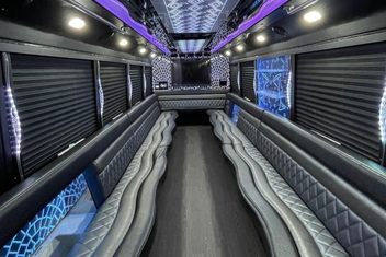 Hawthorne Party Bus Interior