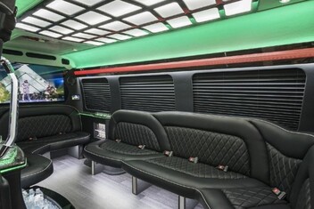 Hawthorne Sprinter Party Bus Interior