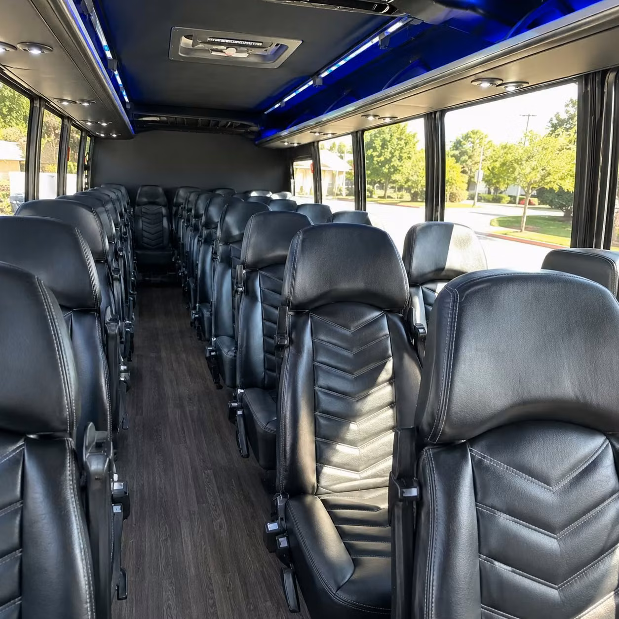 25 passenger minibus inside