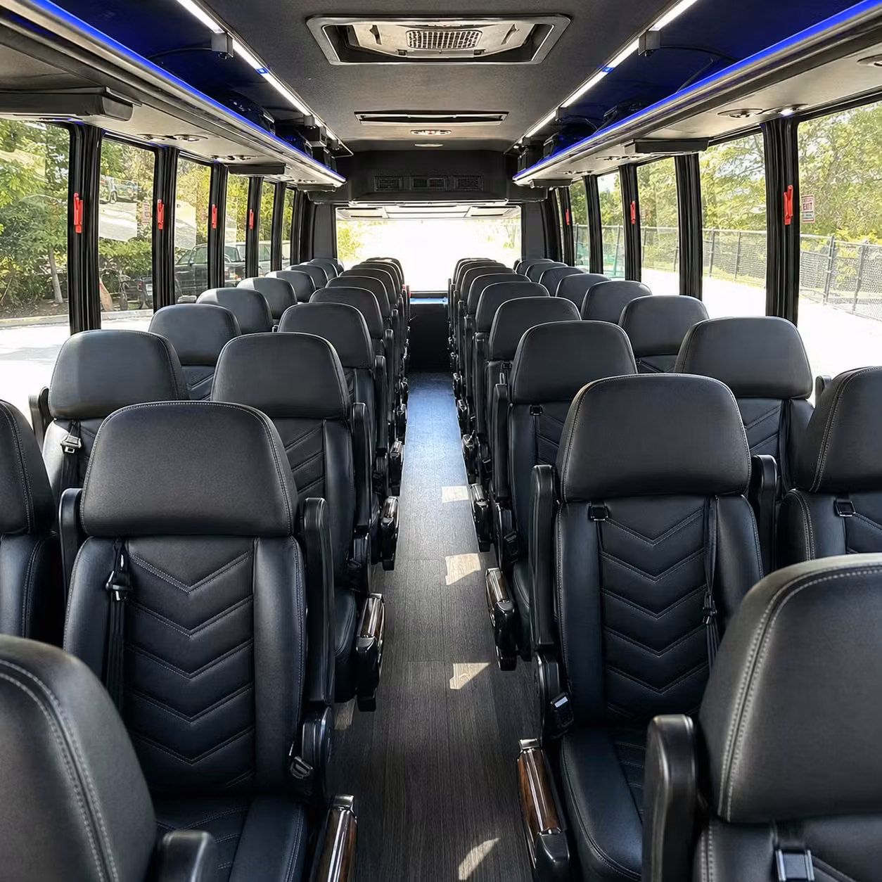 28 passenger minibus inside