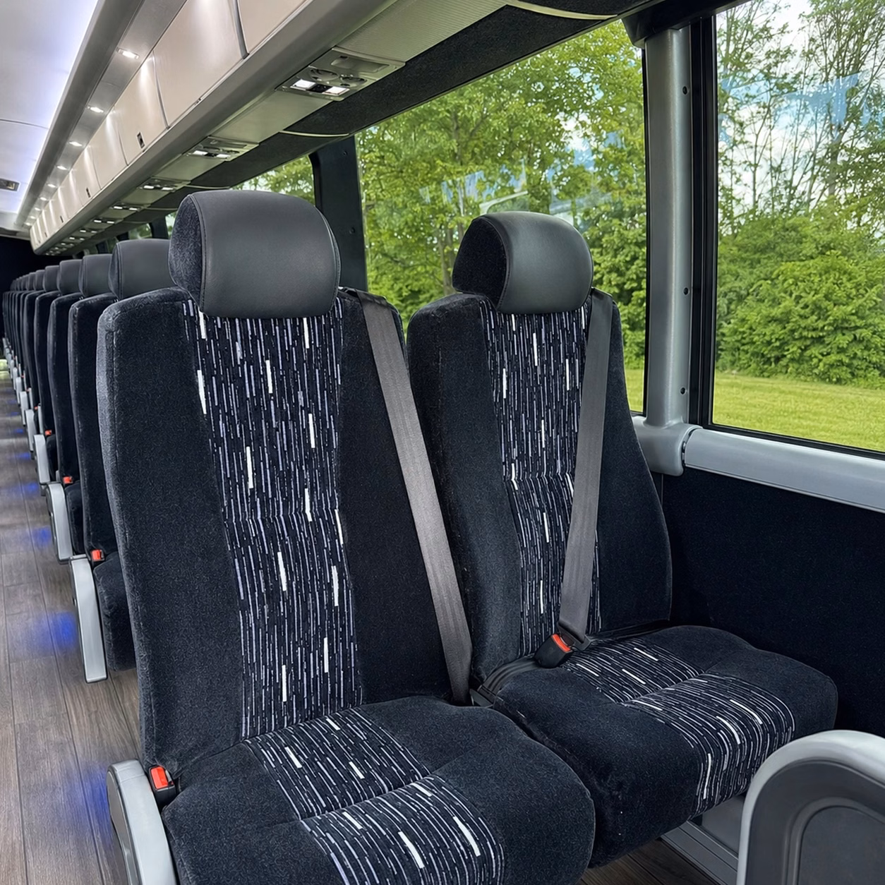 hawthorne charter bus interior