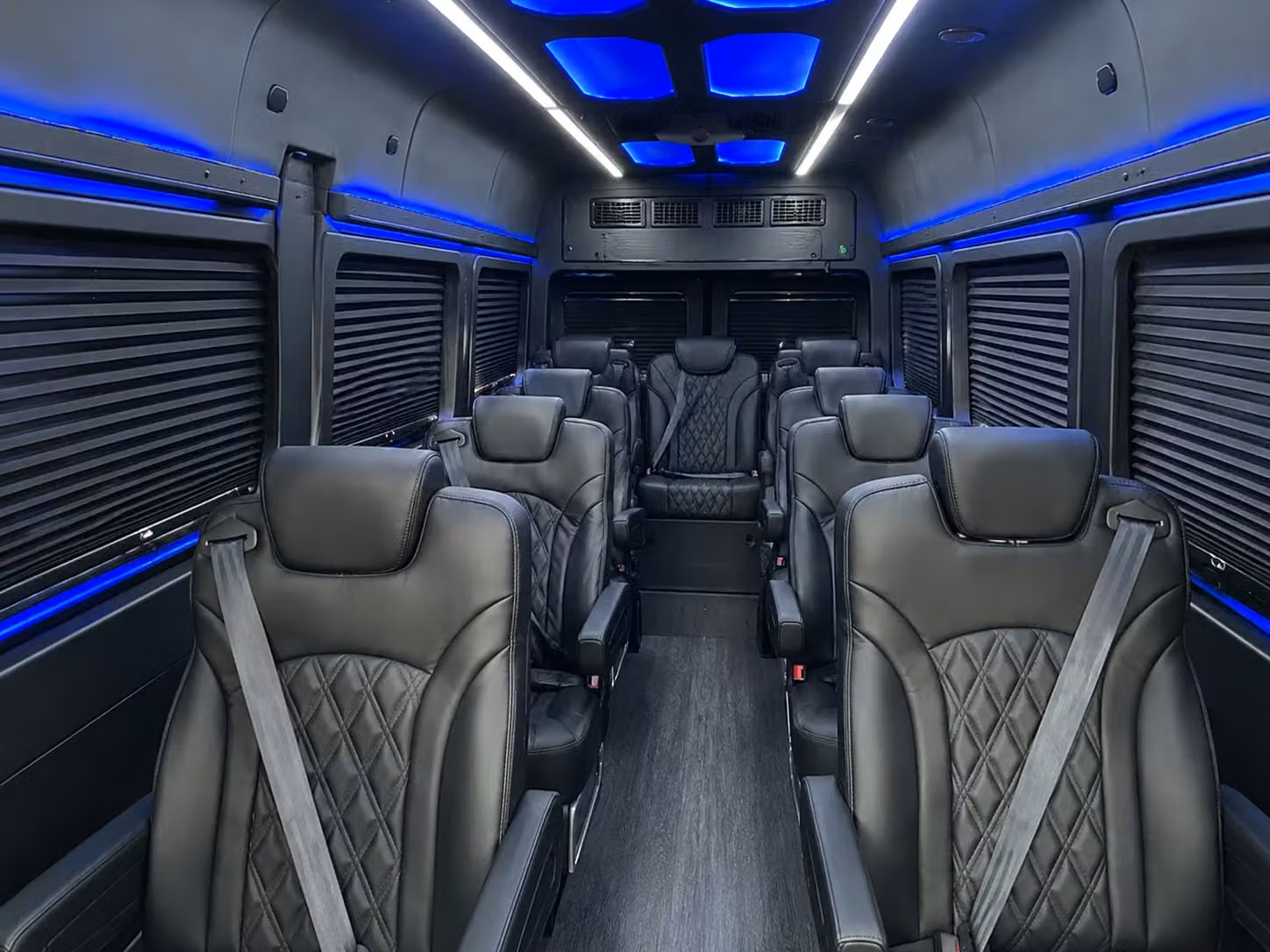 sprinter van with driver inside